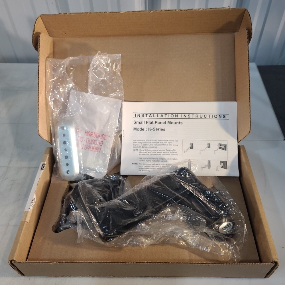 Chief KWS110B Piviot/Tilt TV Display Screen Wall Mount Hardware Included