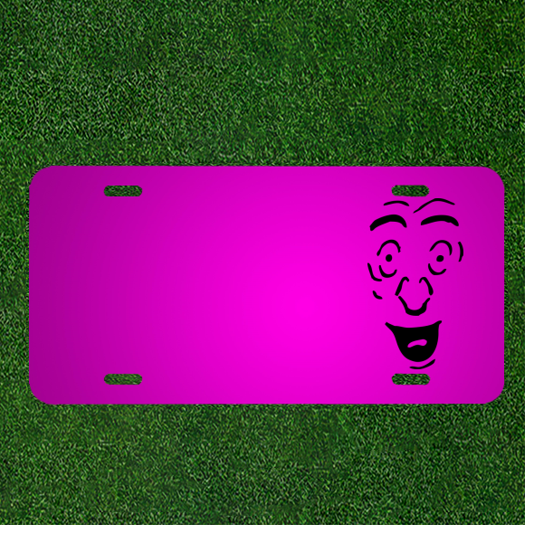 Custom Personalized Car License Plate With Add Names To Man Face Person Human