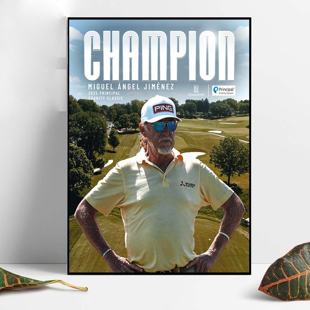 Miguel Angel Jimenez Is Back Champion 2025 Principal Charity Classic Home Decor