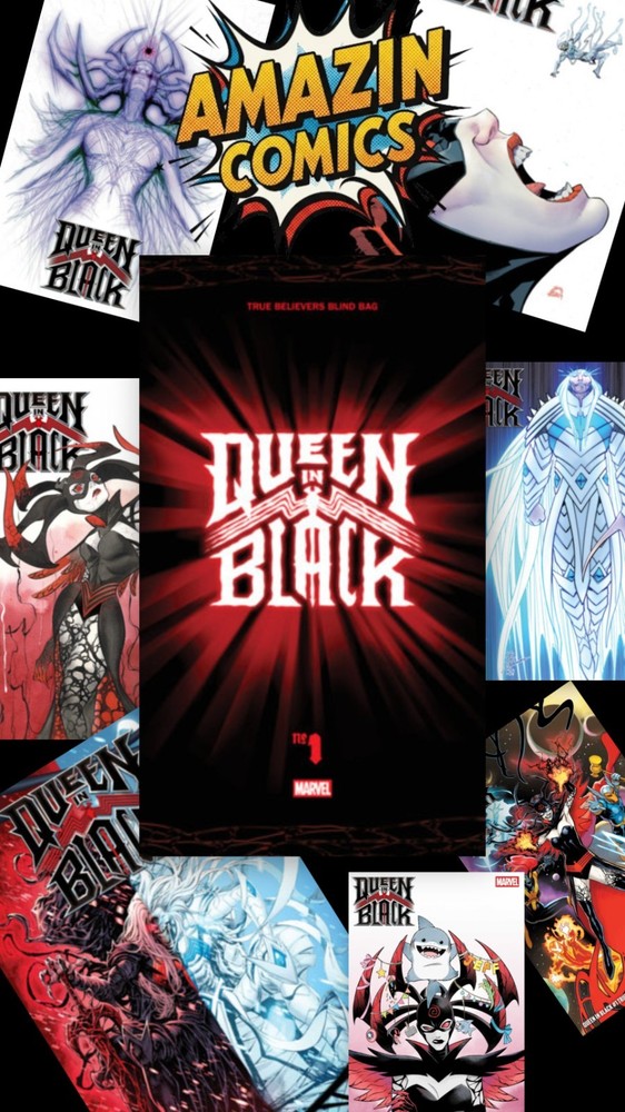 Queen In Black:True Believers Blind Bag 5Pack Pre-Order Your Bags.
