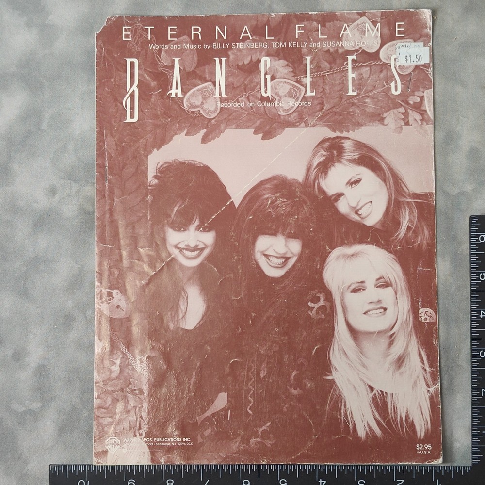 Eternal Flame Sheet Music The Bangles 1989 Warner Bros Piano Vocal Guitar PVG