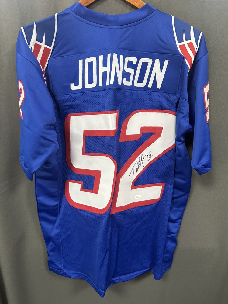 Ted Johnson Signed New England Patriots Football Jersey AUTO JSA COA Sz XLPROBSTEIN is actively accepting consignments !!