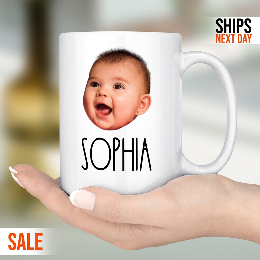 Custom Baby Face Mug Baby Photomug Personalized Child Photomug Custom Baby Photo