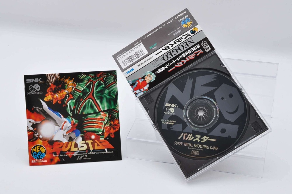 PULSTAR Neo Geo CD Original spine card NCD SNK Neogeo CD