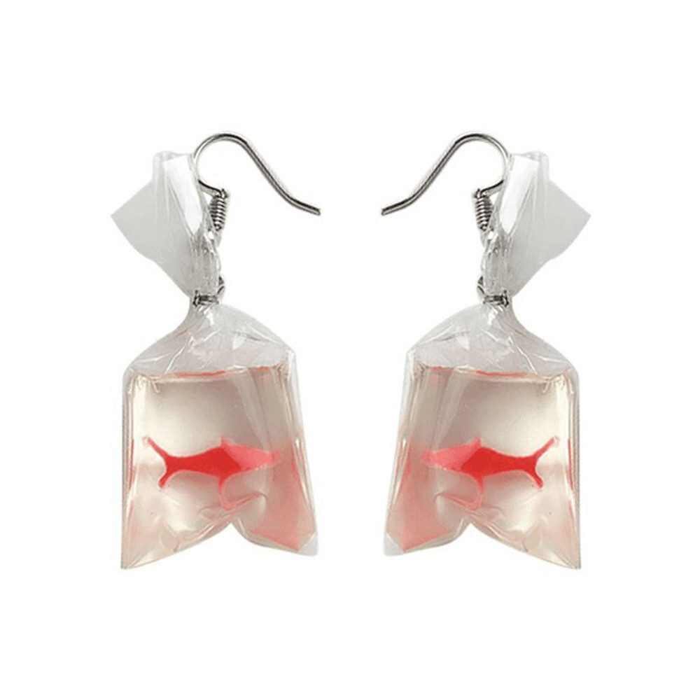 Women Girls Dangle Shape Jewelry Earrings Female Hook Charm Bag Water Earrings
