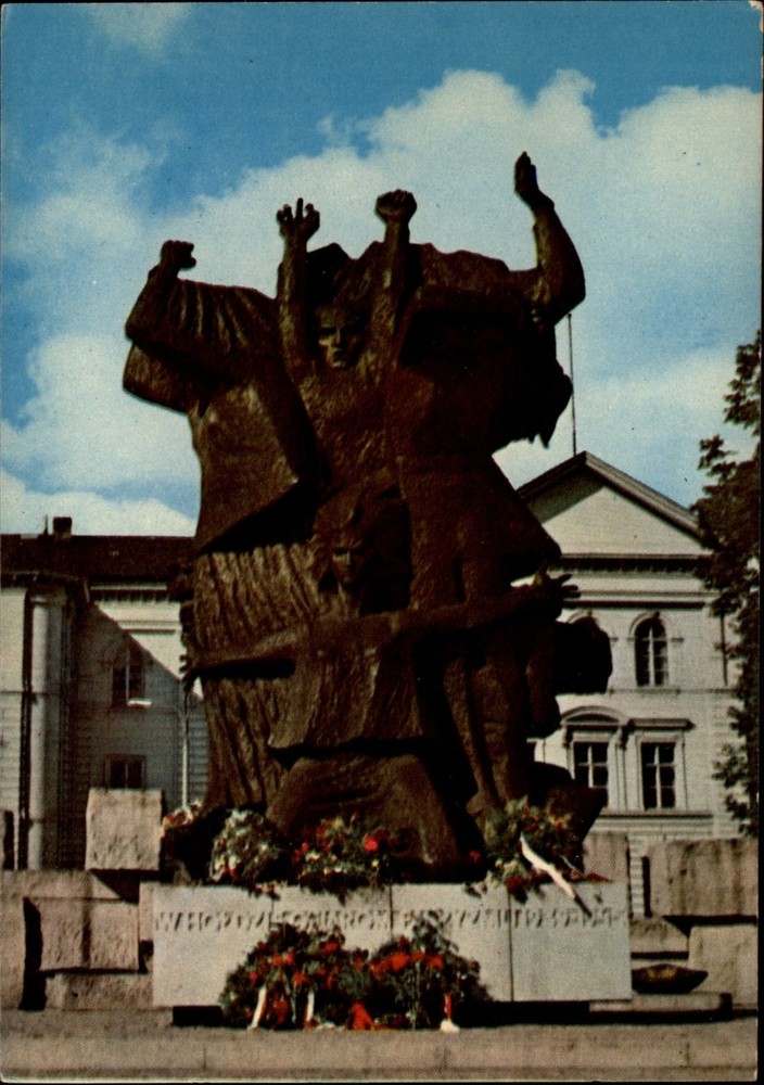 Monument Bydgoszcz Poland vintage postcard n797