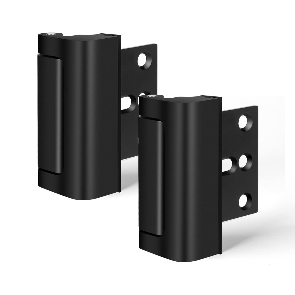 Home Door Lock, Childproof Door Reinforcement Lock with 8 Screws, 3 Inch Stop...