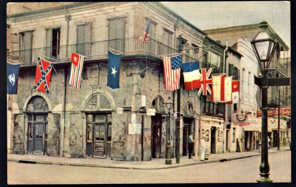 Antigua postal de colección de Absinthe House de Nueva Orleans-image