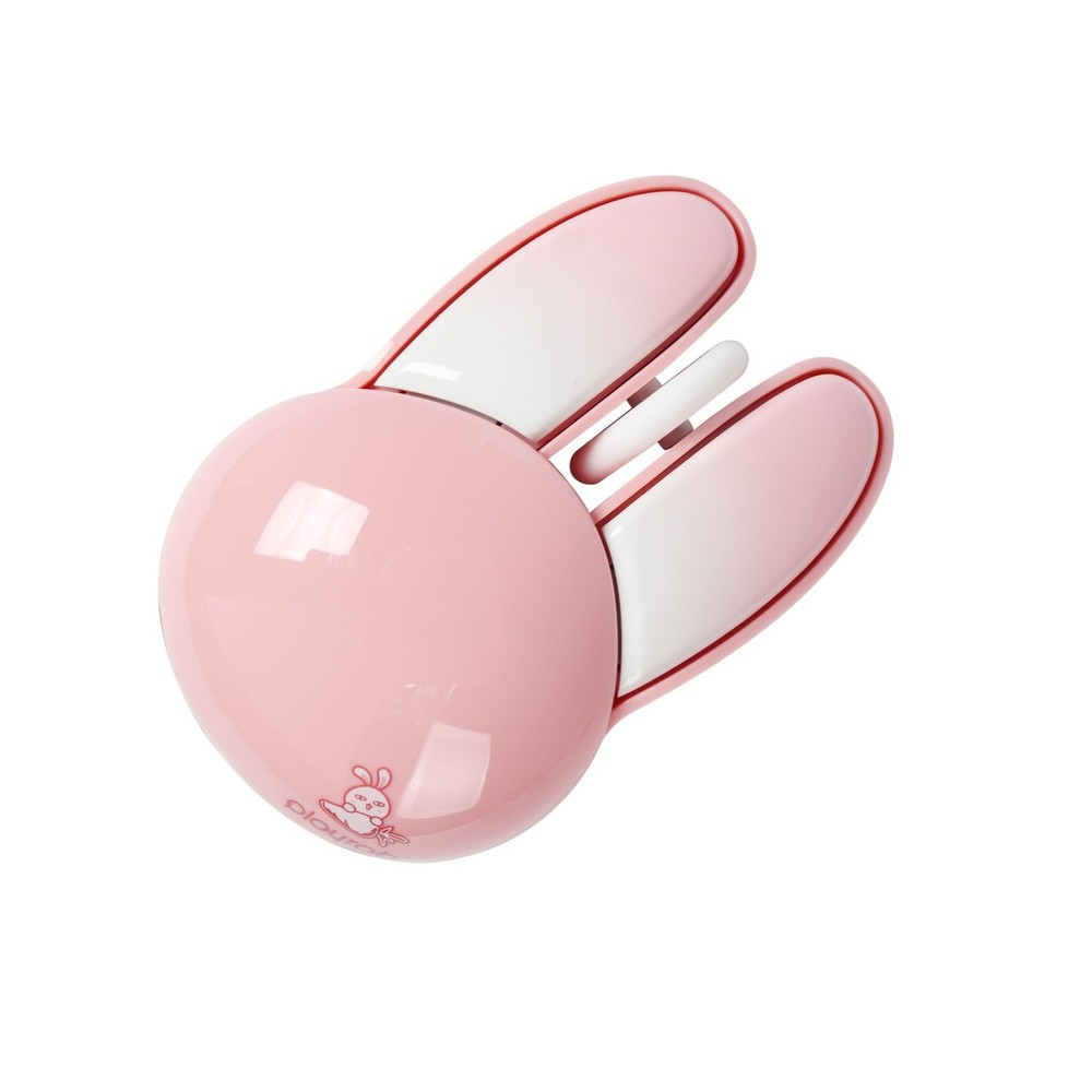 Cute Pink Wireless Mouse with Kawaii Bunny Rabbit Design Portable Silent Click