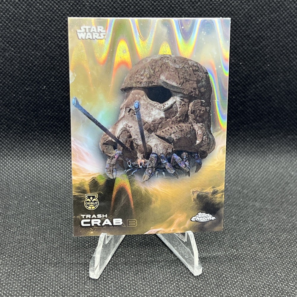 2025 Topps Chrome Star Wars #100 Trash Crab LAVA REFRACTOR Debut