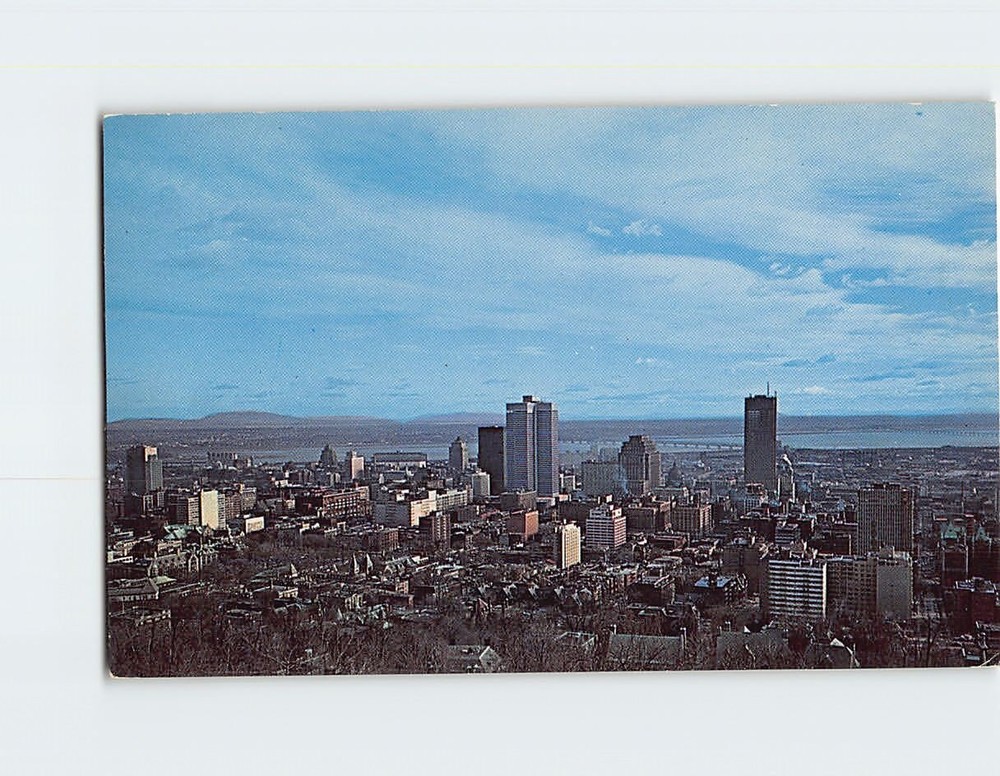 Postcard View of the Business Section and Skyline of Montreal Quebec Canada