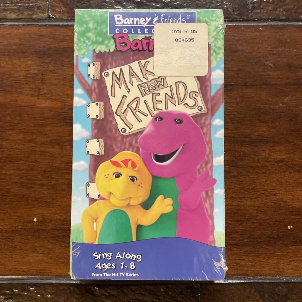 Barney Making New Friends VHS 1995 Video Tape Classic PBS Kids NEW SEALED RARE