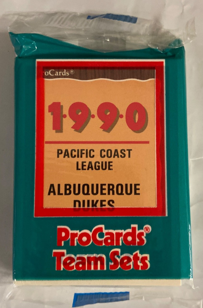 1990 ProCards Pacific Coast League Albuquerque Dukes Team Set Sealed