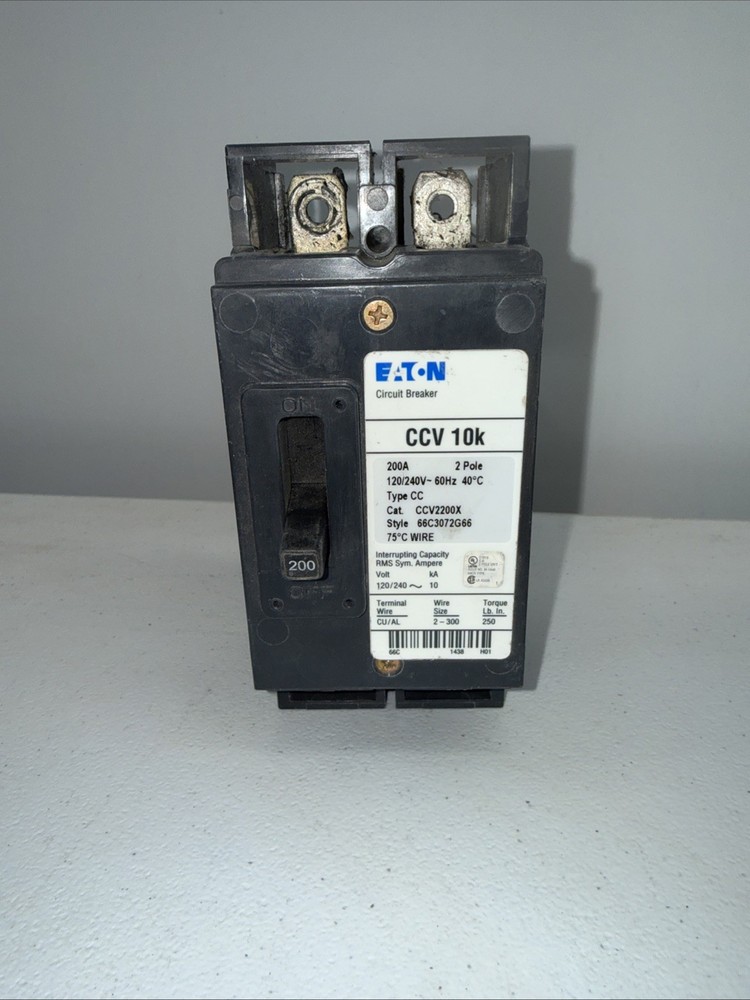 Eaton CCV2200X 200A 2-Pole Circuit Breaker