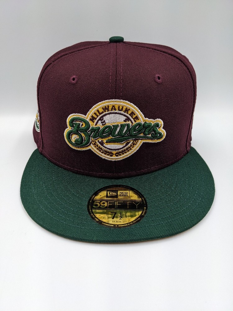 New Era 59Fifty Milwaukee Brewers Outdoor Fitted Hat NWT Size 7 1/2