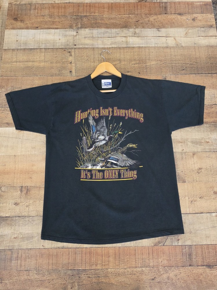 Vtg 90s Nature Duck Hunting Graphic T Shirt Sz XL Endless Designs Made In USA