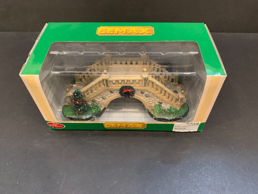 2006 Lemax Park Footbridge Table Accent Christmas Village 7x3 Inch Collectible-image