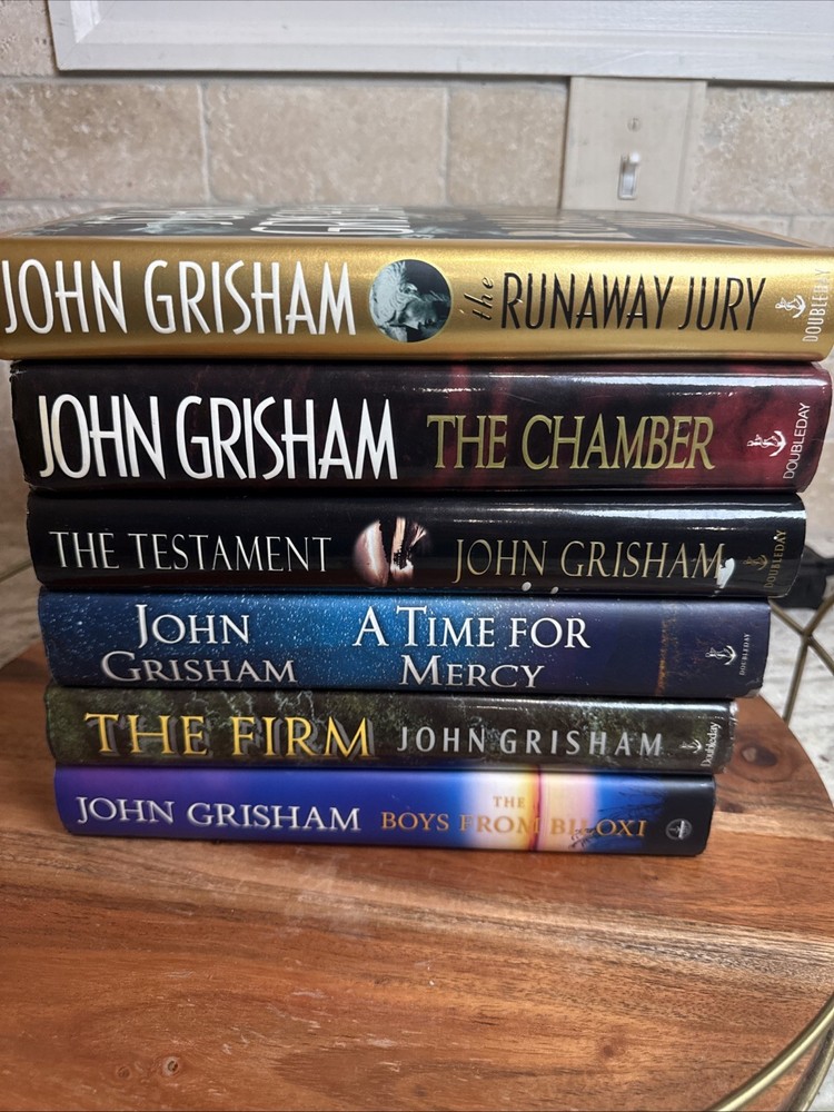 John Grisham Lot of 6 Hardcover Books Dust Jackets ALL FIRST EDITIONS