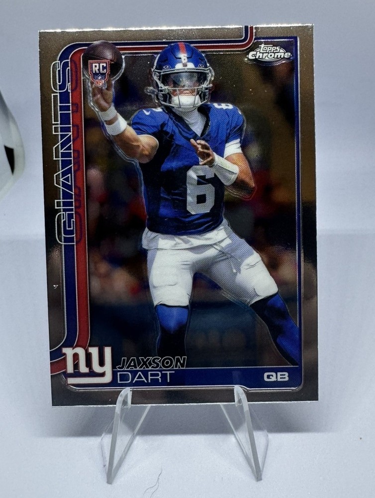 2025 Topps Chrome - Rookie RC Jaxson Dart #306 (RC) Giants