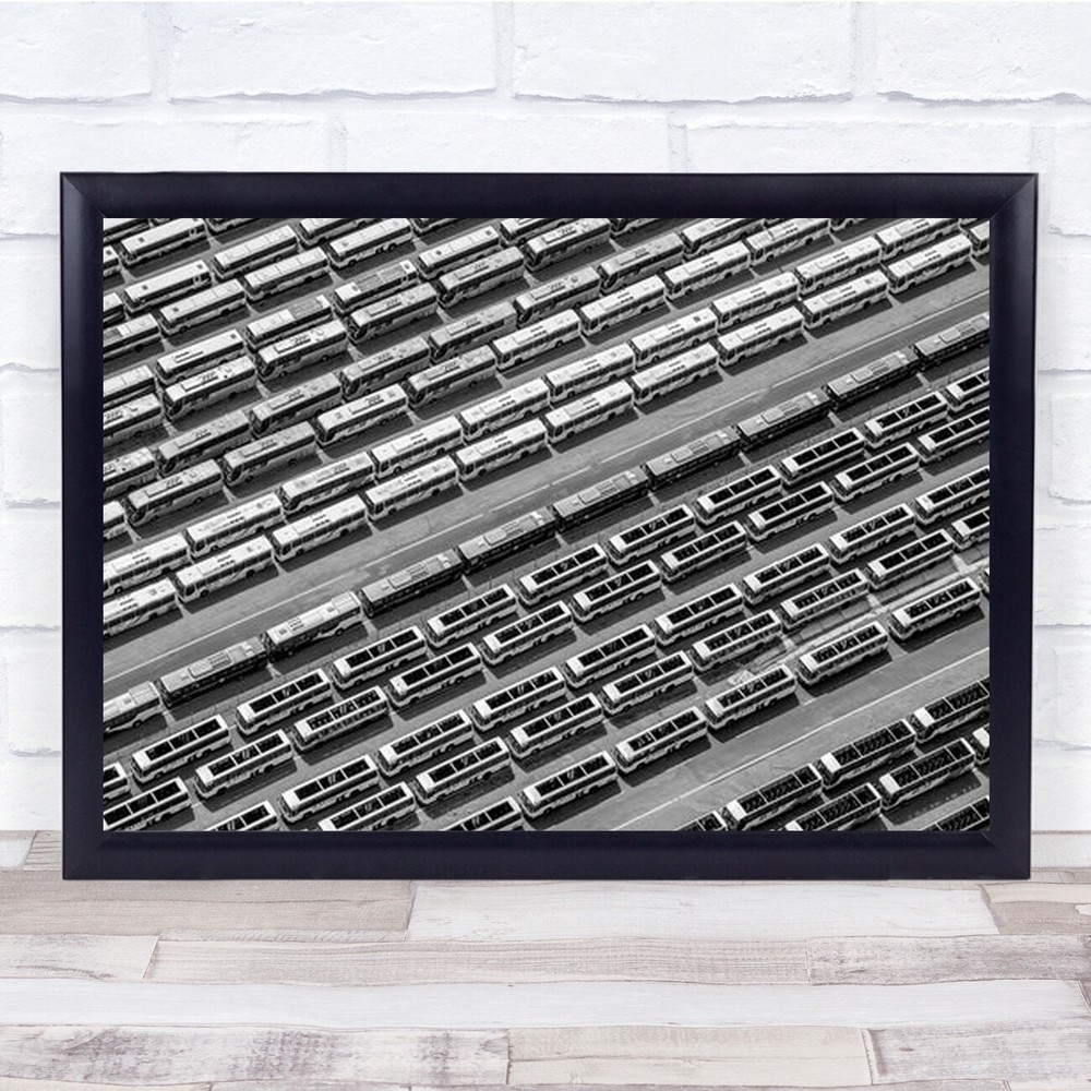 Aerial View of Makkah Bus Station Saudi Arabia Wall Art Print