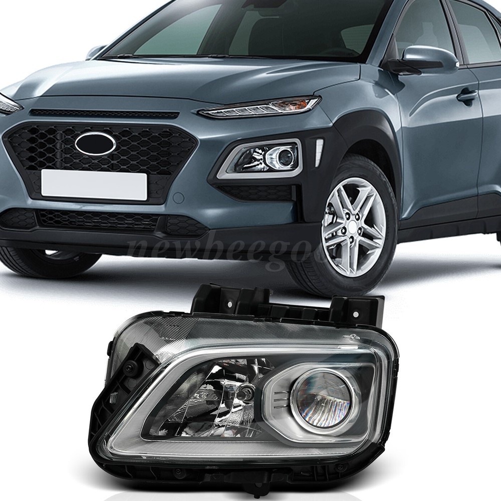 Fit 2018-2021 Hyundai Kona Halogen Headlight Left Side W/bulb & wiring 18-21