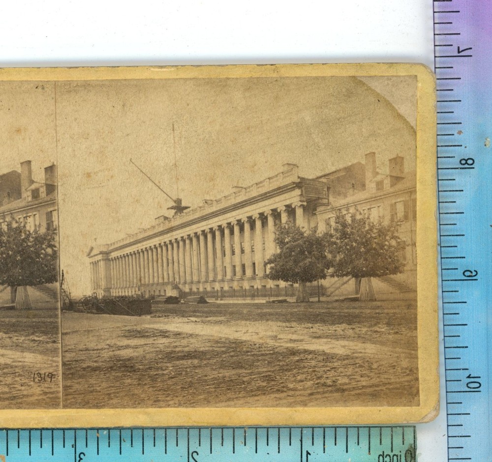 The Treasury Building Washington DC E&HT Anthony Stereoview