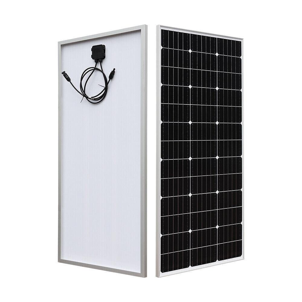200W Monocrystalline Solar Panel for Home Camping RV Boat Caravan Off-Grid Power  