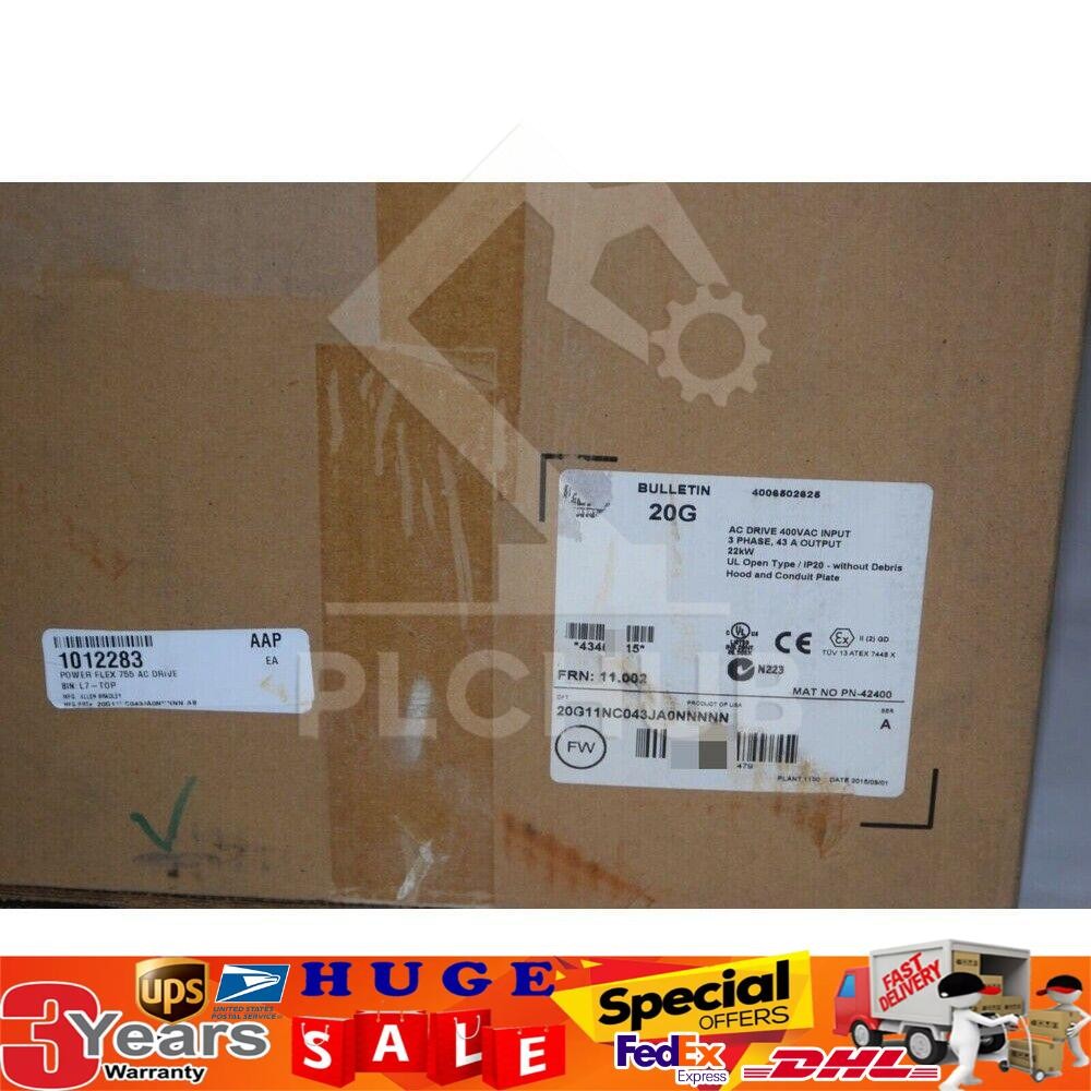1Pc Allen Bradley NEW 20G11NC043JA0NNNNN PowerFlex 755 AC Drive FREE SHIP