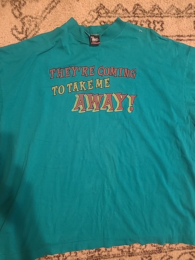 UFO Alien Vtg 80's 90's Roswell BVD Single Stitch TShirt XXXL