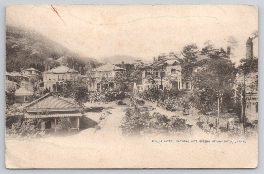 1915 Fujiya Hotel Miyanoshita Japan Hot Spring Vintage Postcard