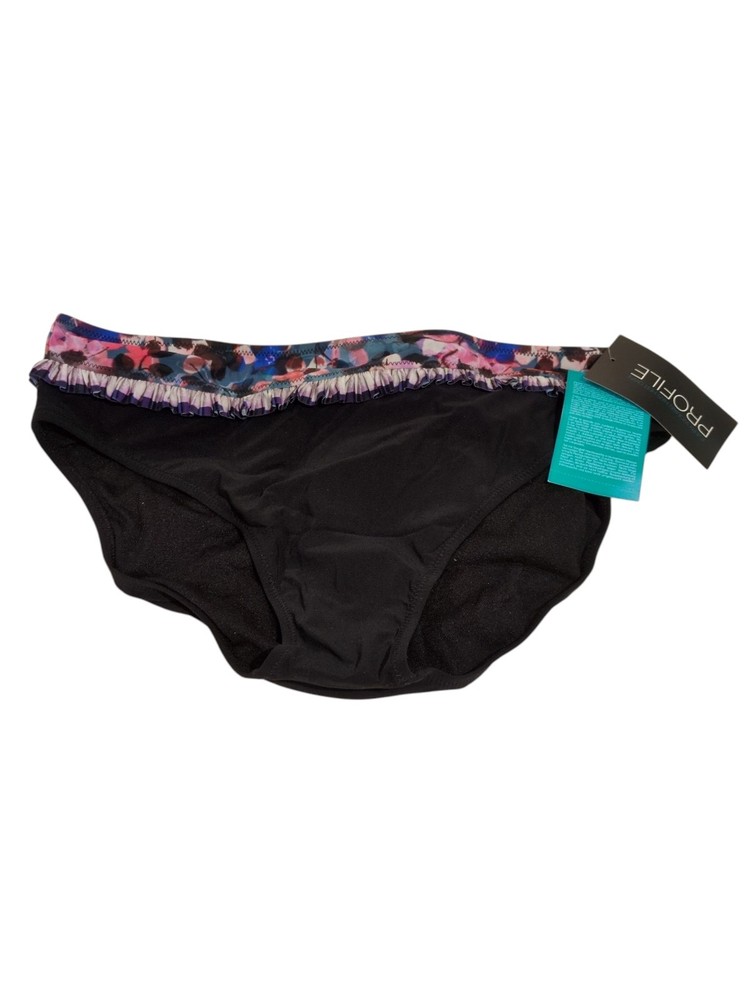 Your Profile By Gottex Bikini  Bottom  Size 14 Black NWT