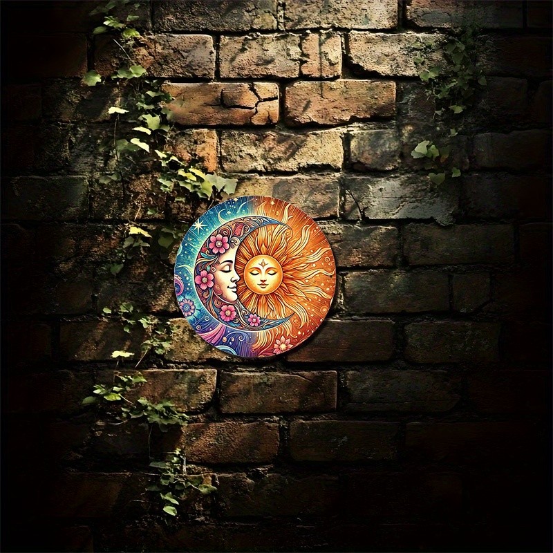 Sun & Moon Celestial Round Art - Eternal Beauty Wall Decor