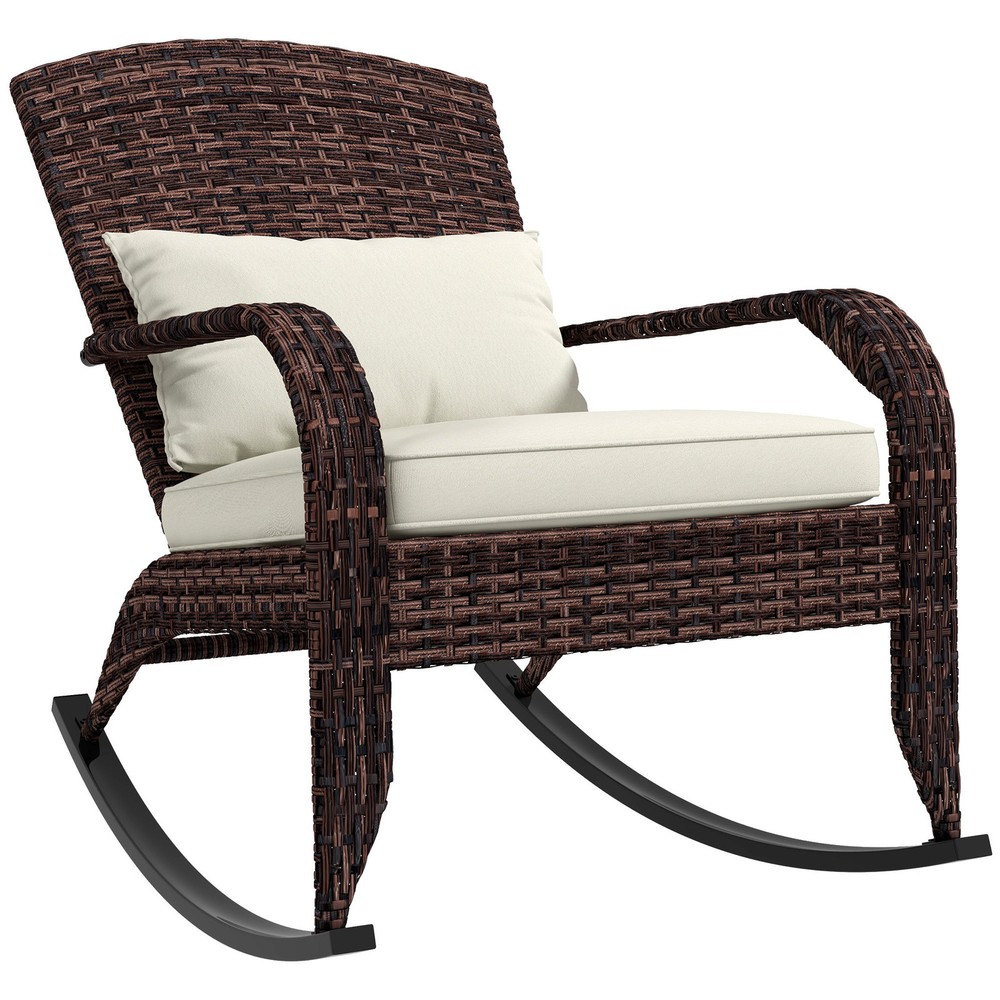 Cream White Adirondack Rocker Chair for Ultimate Patio Comfort
