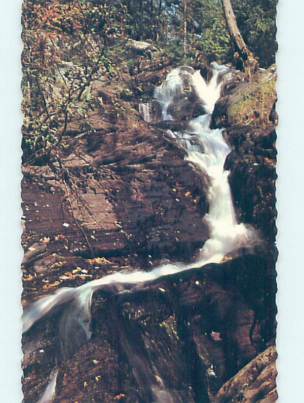 Chrome WATERFALL SCENE Jackman - Near Dover-Foxcroft Maine ME m/09 AG3955