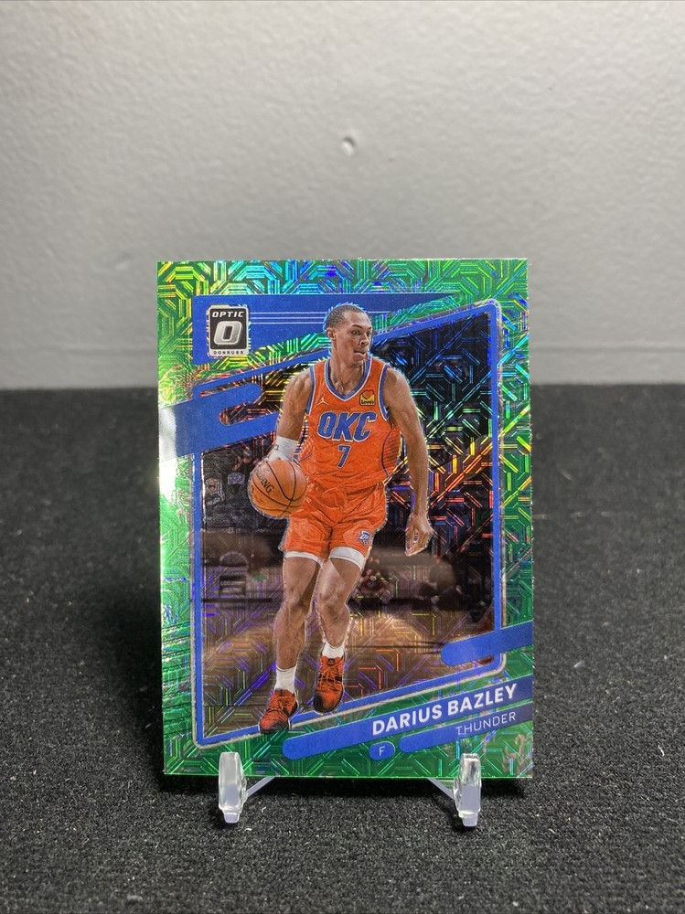 2021-22 Donruss Optic Choice Dragon Prizm #54 Darius Bazley Basketball Card Collectible Rare Limited Edition