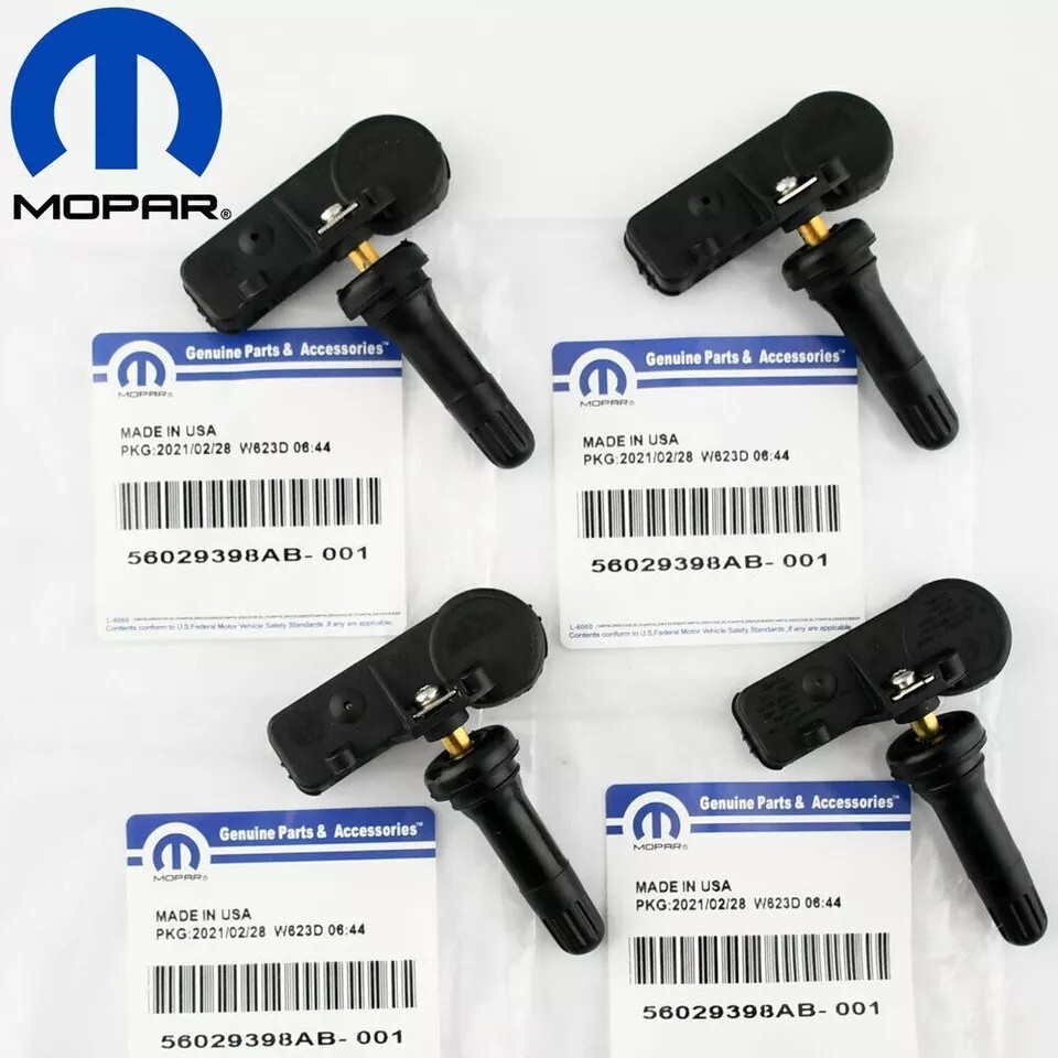 4pcs Genuine Tire Pressure Sensor TPMS OEM 56029398AB Dodge Chrysler Jeep RAM