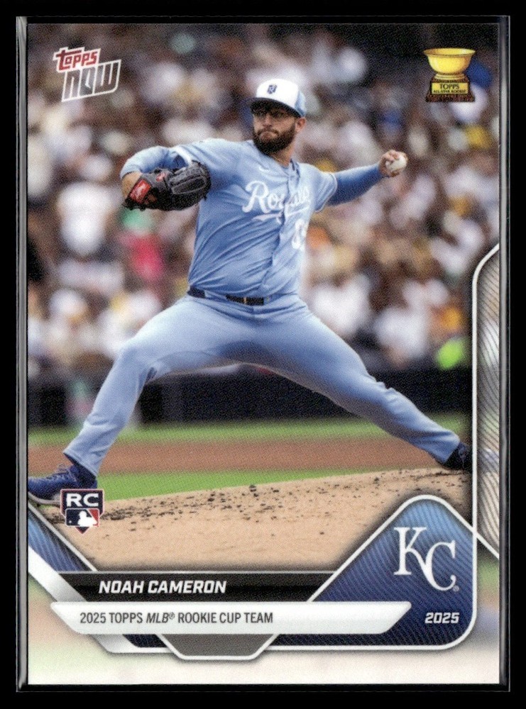 2025 Topps Now Rookie Cup Team Noah Cameron RC Kansas City Royals #RC-11