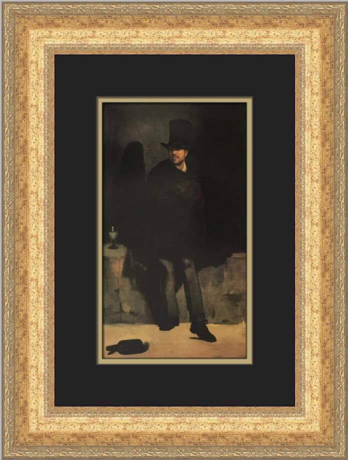Edouard Manet The Absinthe Drinker Custom Framed Print-image