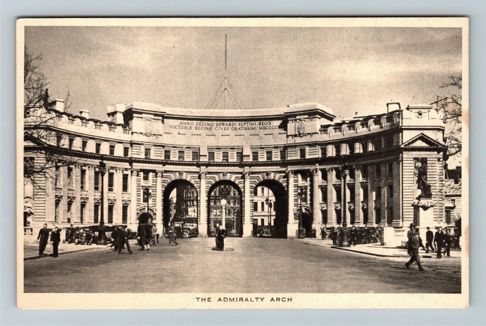 London UK-United Kingdom, Admirality Arch, Historic Site, Vintage Postcard