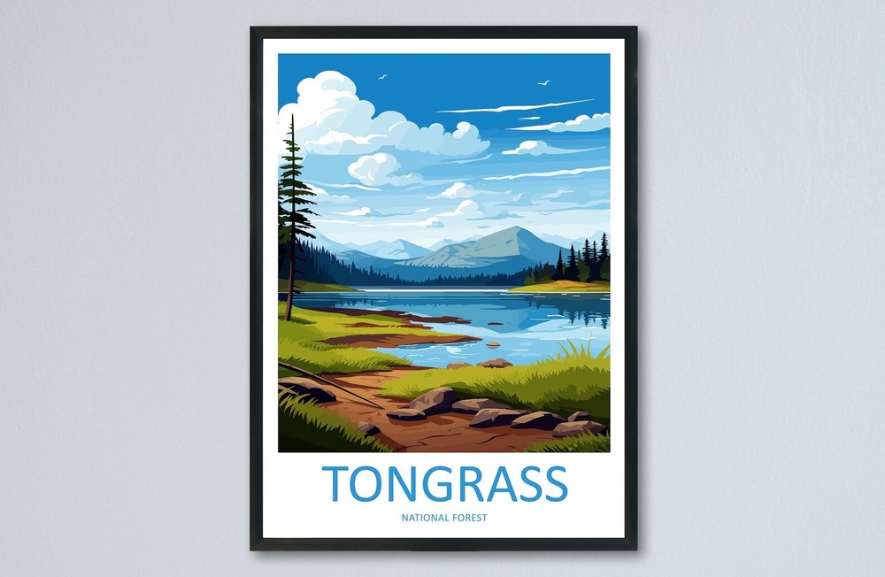 Tongrass National Forest Travel Print Wall Art Tongrass Wall Hanging Home Dcor