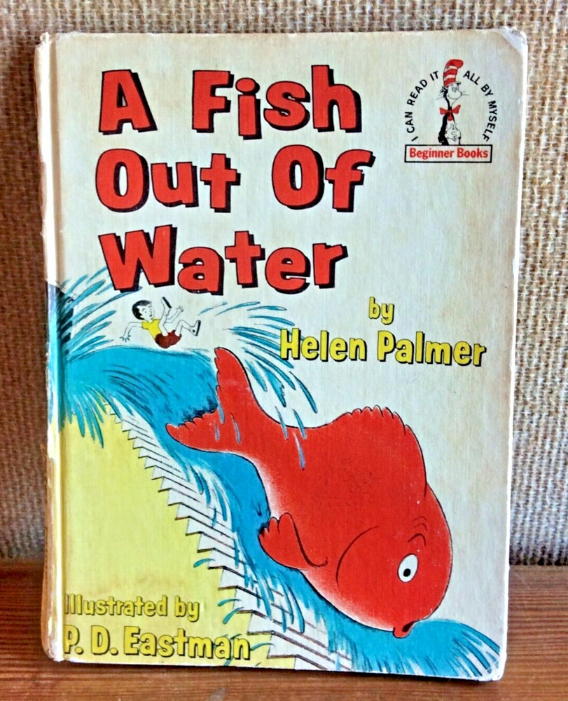 A Fish Out Of Water Dr. Seuss Beginner Book, Kids Educational Story, As Is