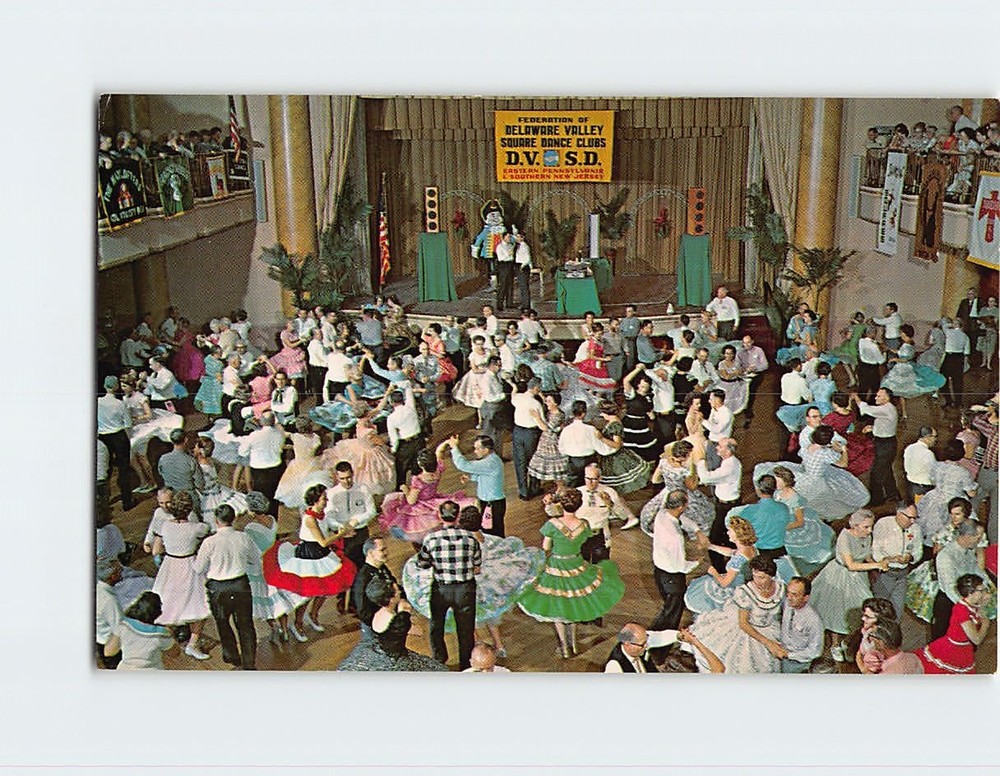 Postcard Delaware Valley Square Dance Convention Philadelphia Pennsylvania USA
