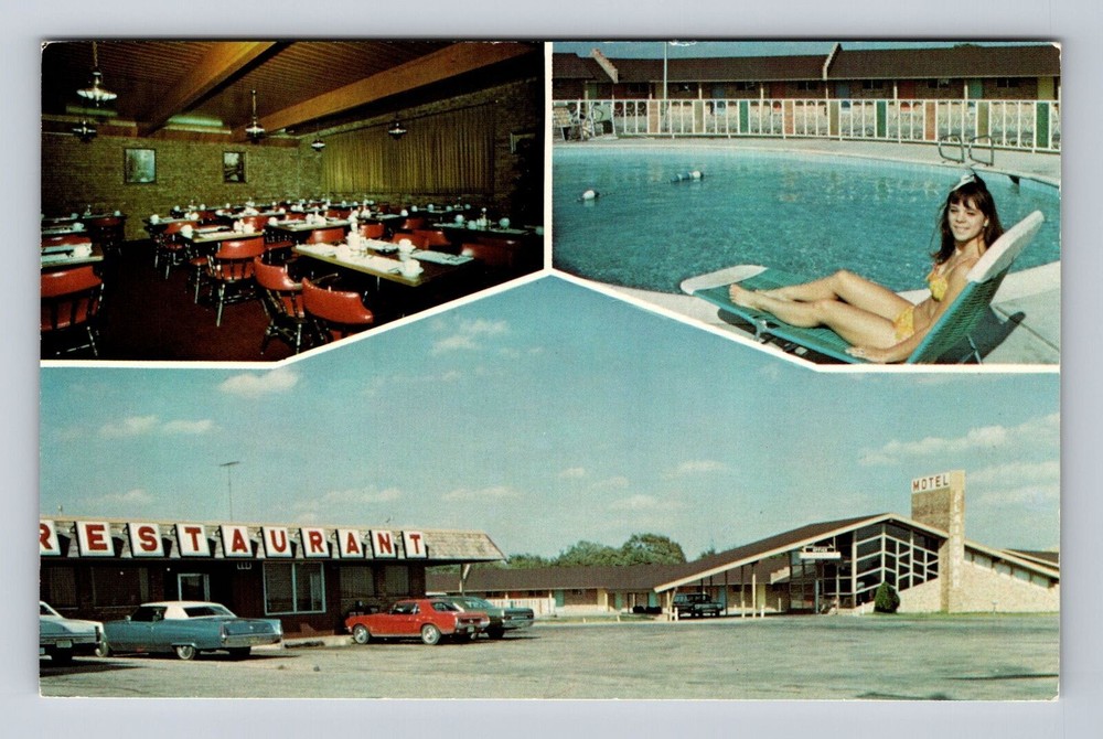 Blackwell OK-Oklahoma, Plainsman Motel, Vintage Postcard