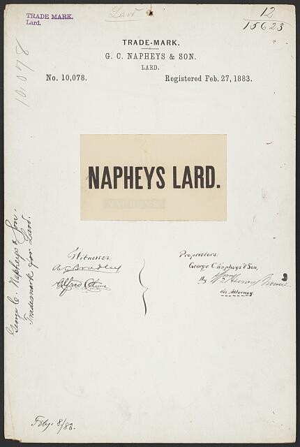 Photo: G. C. Napheys & Son for Napheys brand Lard