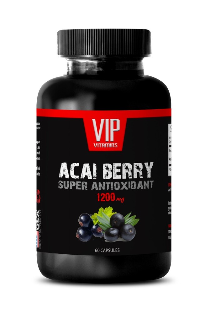Purple berry - ACAI BERRY - Plant-based food 1 Bottle 60 Capsules-image