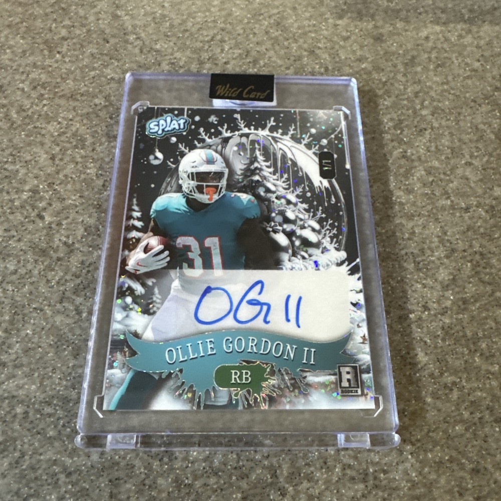 2025 Wild Card Splat Rookie Ollie Gordon II Auto 1/1