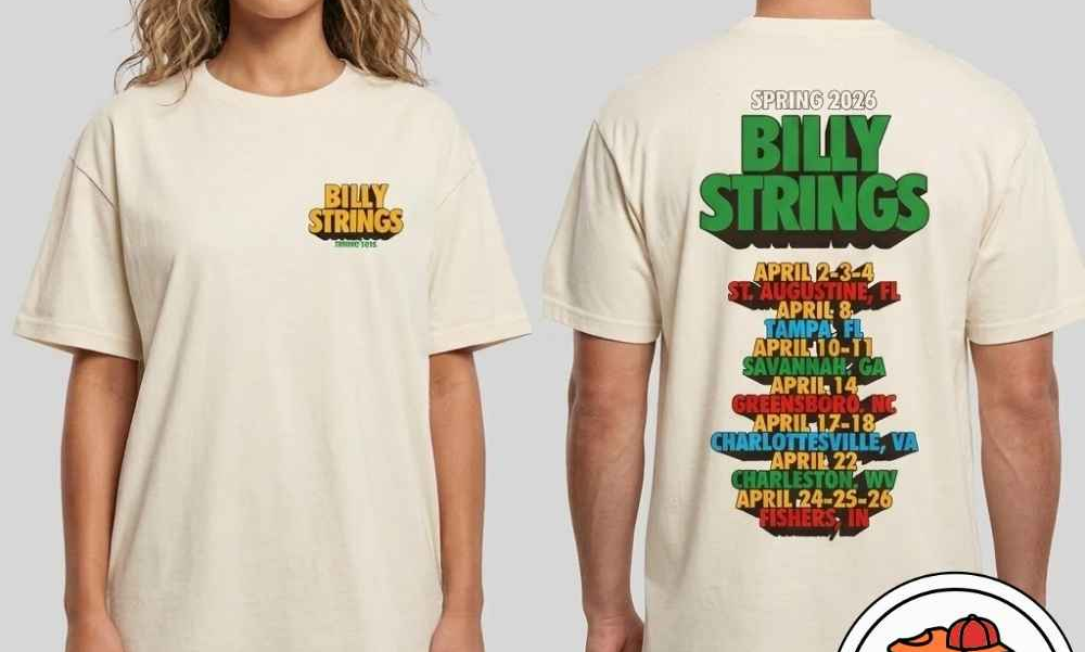 Billy Strings Spring Tour 2026 2 Sides Unisex Gift For Fan T-shirt BO2914
