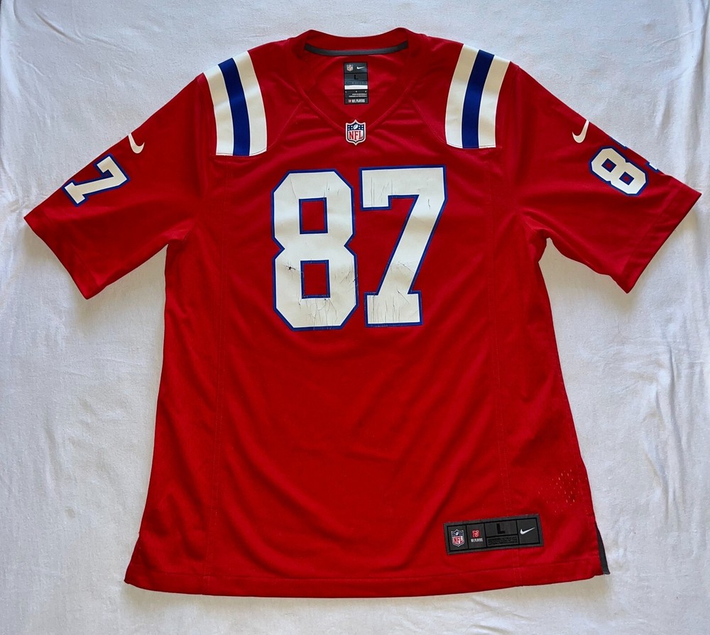 Rob Gronkowski 2015-16 Nike Replica New England Patriots Jersey Large