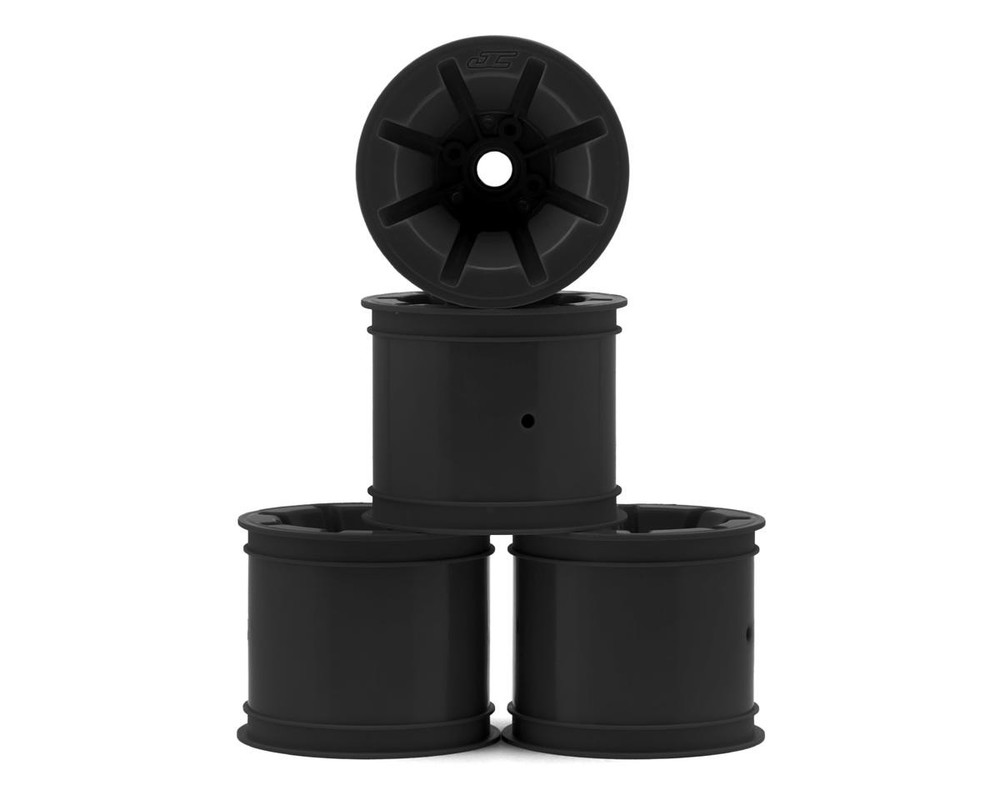 JConcepts RC10T Pioneer 2.2 Bearing Front Wheels (Black) (4) [JCO3468B]🌟✨25 Years on eBay! 250,000+ feedback!✨🌟