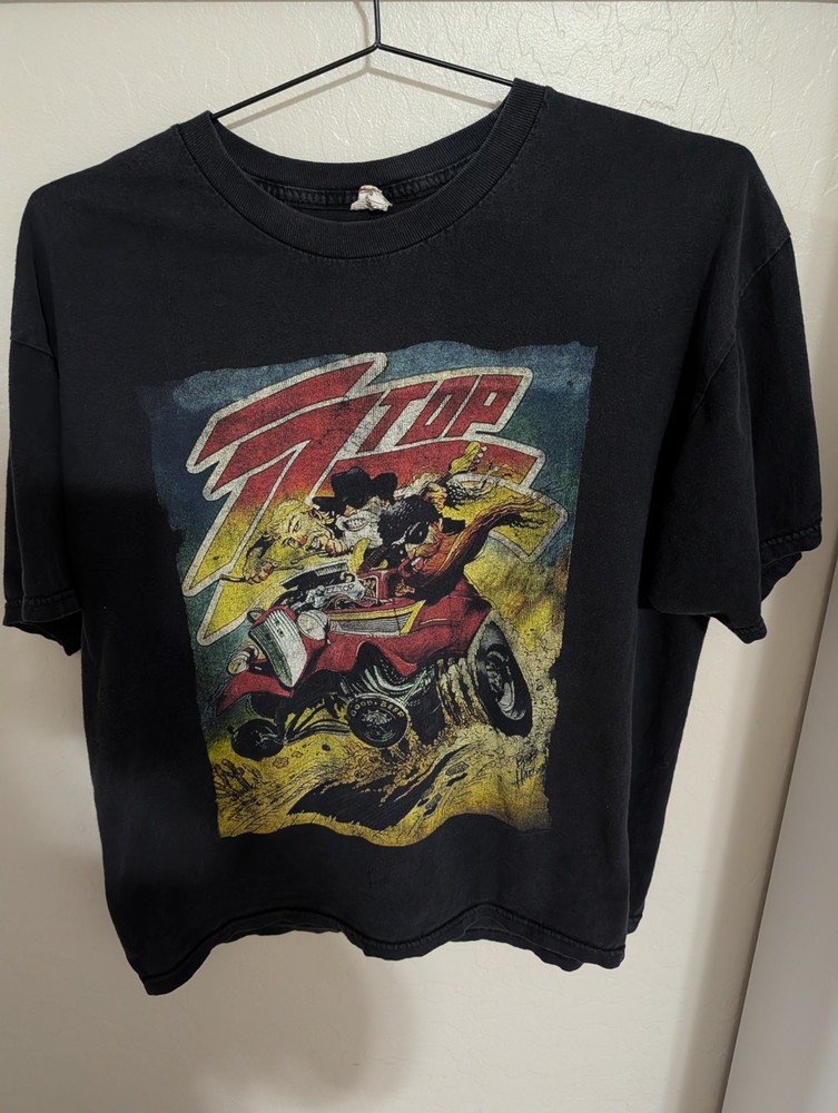 Vintage 2015 zztop concert Rock T Shirt XL size ZZ Top Tour Band Tee